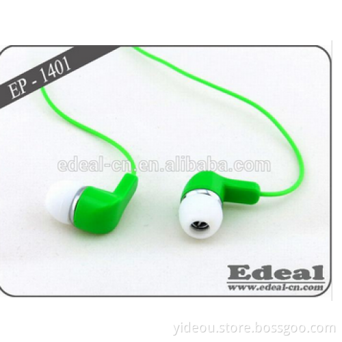 Cheapest High Quality earphone with mic and 3-button volume control for mobile phone nice to advertising company